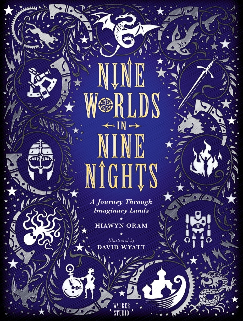 Cover image for Nine Worlds in Nine Nights: A Journey Through Imaginary Lands, isbn: 9781406377705