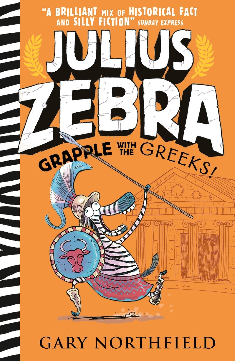 Cover image for Julius Zebra: Grapple with the Greeks!, isbn: 9781406382044