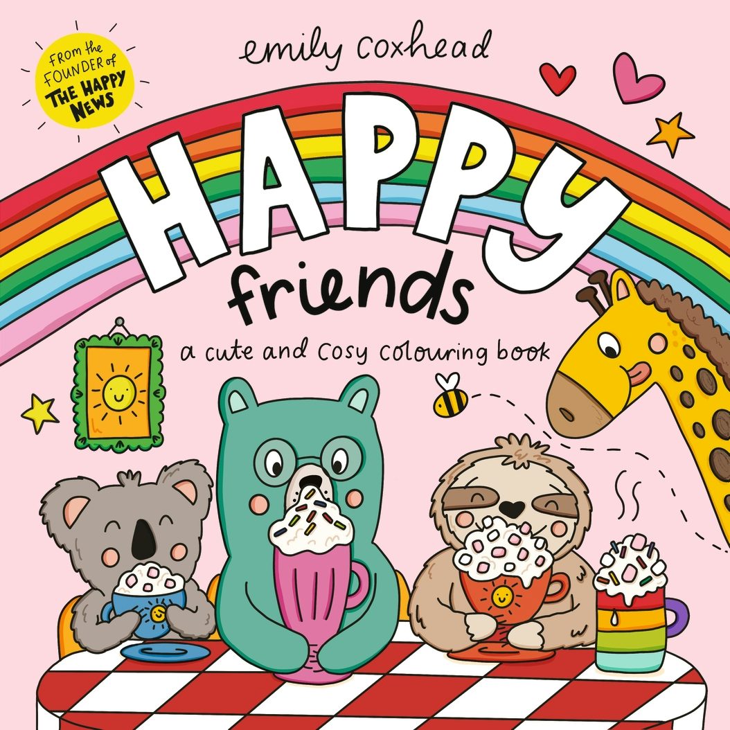 Cover image for Happy Friends: A Cute and Cosy Colouring Book, isbn: 9781529537604